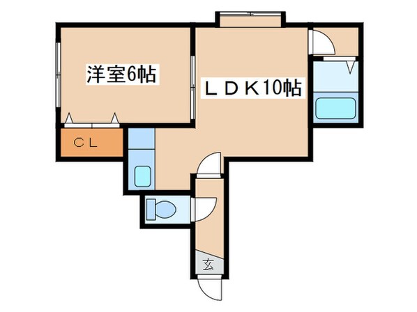 シャネル新琴似壱番館の物件間取画像